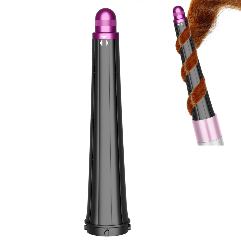 ZEPHBLOW long conical barrel for Dyson Airwrap enables gradual root-to-tip curls.
