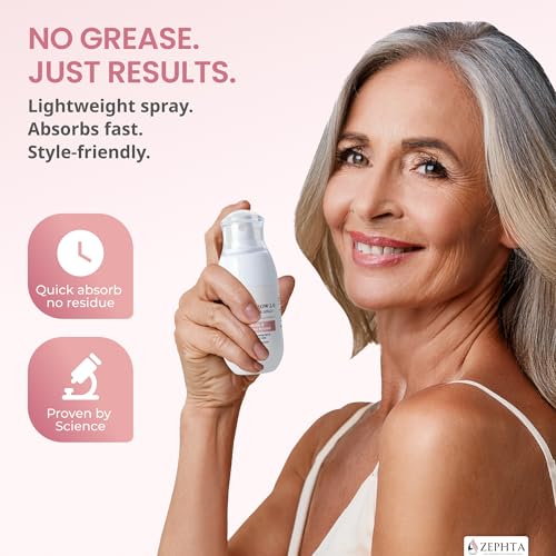 Zephta H-Regrow application-massage on scalp shows user-friendly daily routine.