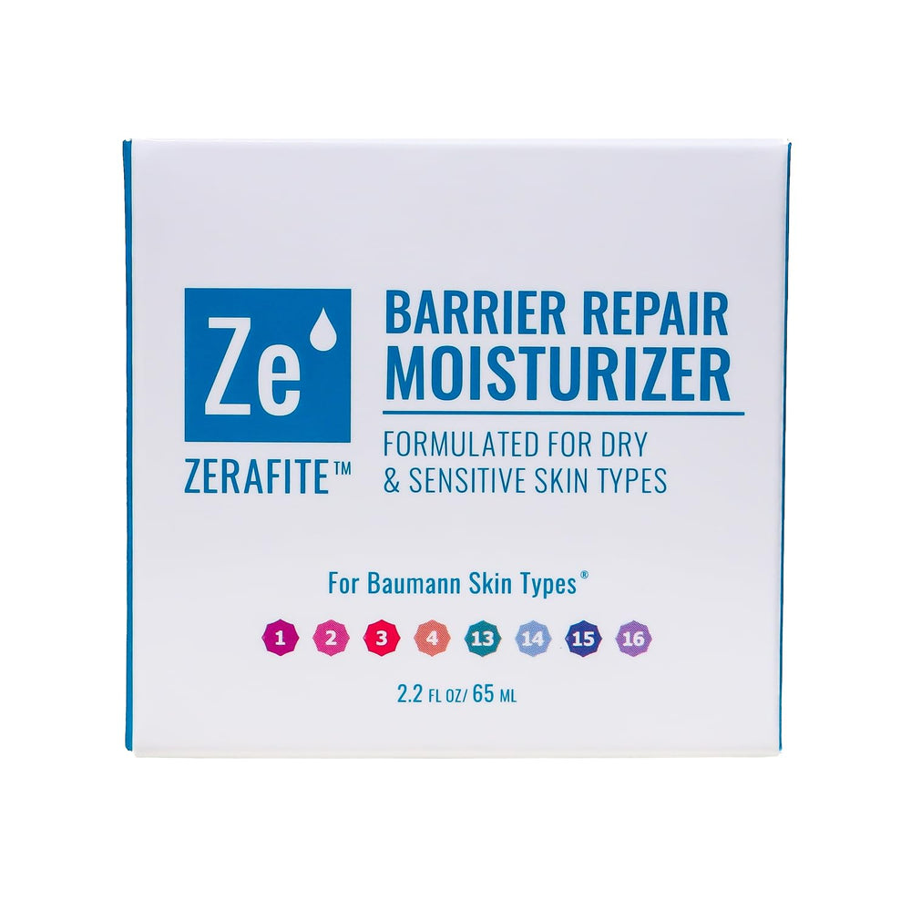ZERAFITE Barrier Repair quick-absorption finish after applying moisturizer