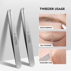 ZERNBER stainless steel tweezers tips emphasize durability and easy cleaning.