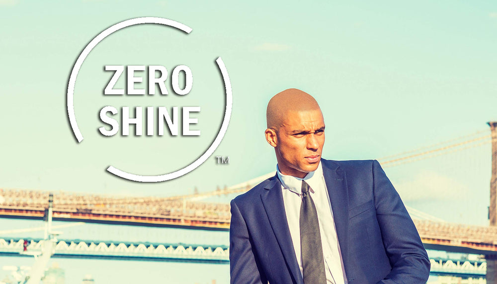 Zero Shine SPF small jar close-up with lotion beside signals prep-ready scalp care.