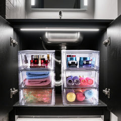 Zero Zoo clear drawer material highlights crystal clarity for easy visibility of contents.
