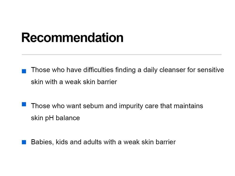 ZEROID foaming cleanser rinse-off action under cool water for clean feel.