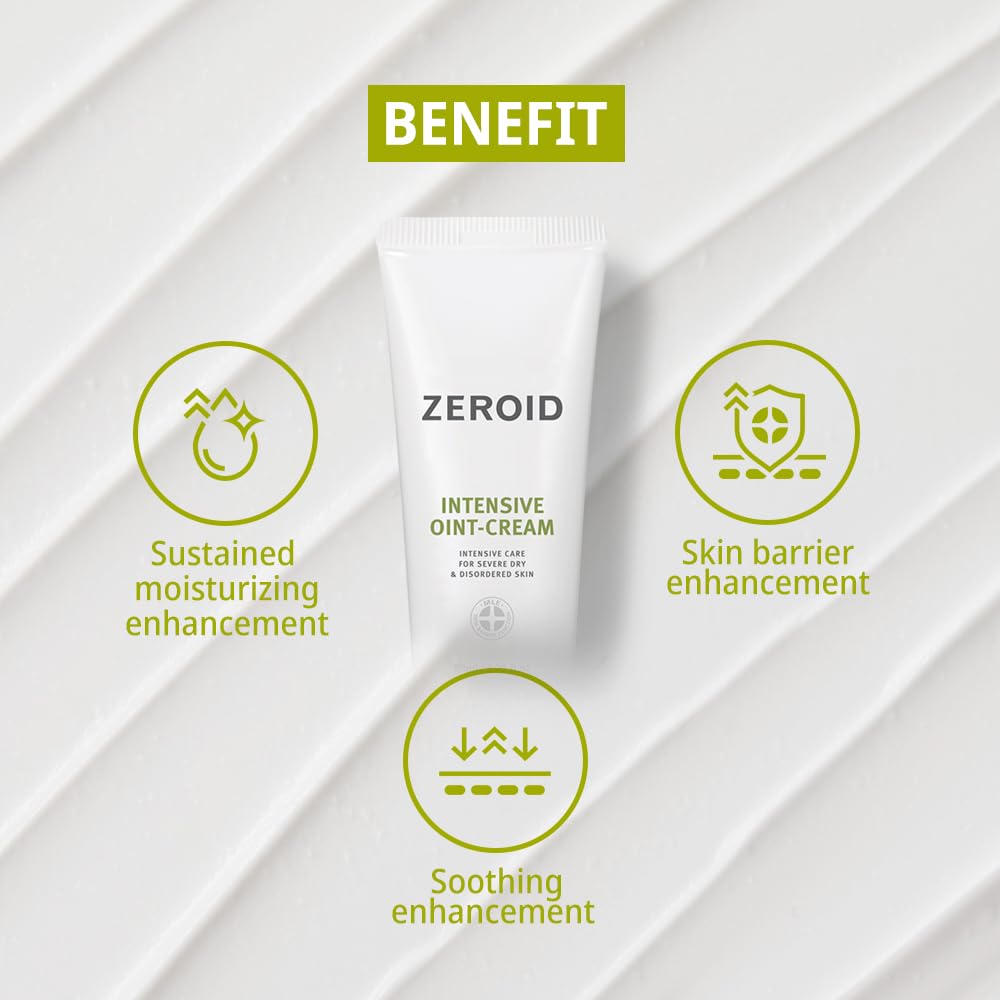 ZEROID Intensive Oint-Cream cocoa-shea ingredients highlight deep nourishment and barrier support