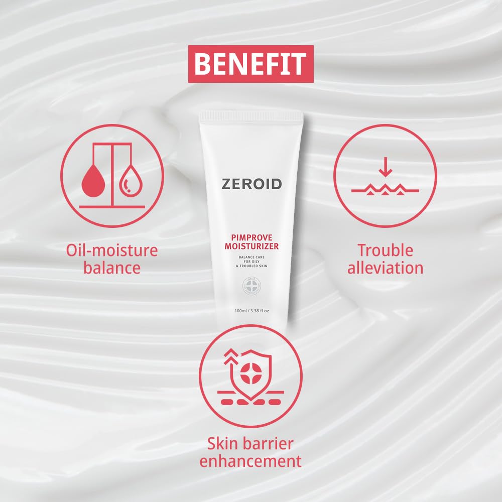 ZEROID Pimprove ingredients emulsion emphasizes hyaluronic acid and soothing Restomide components