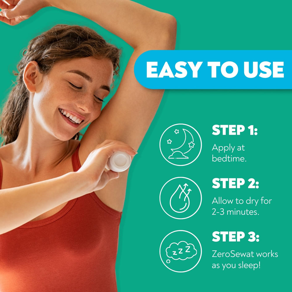 ZeroSweat helps reduce underarm stains for cleaner shirts during important events.