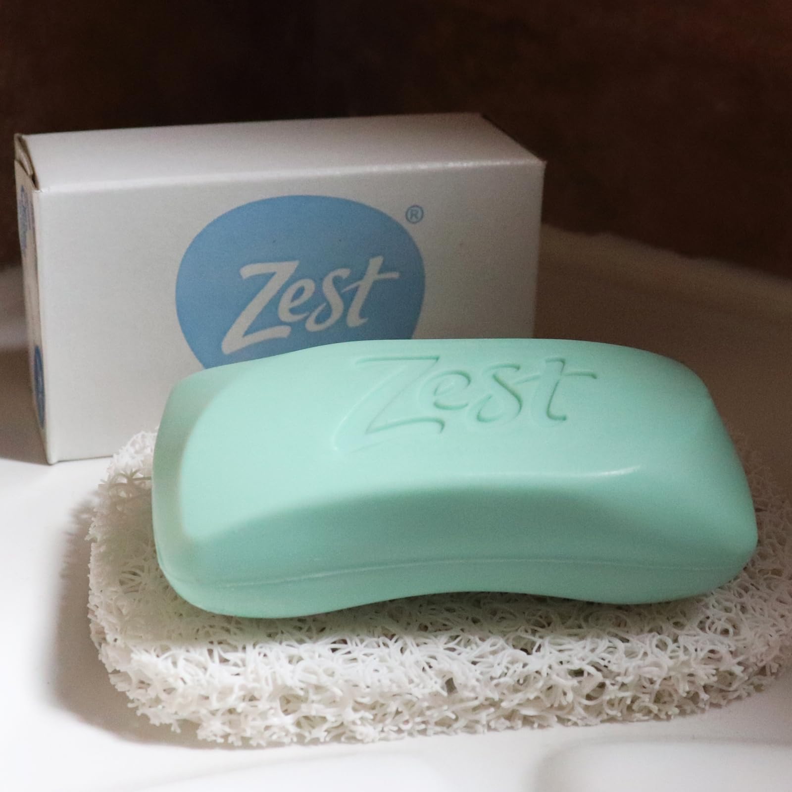 Zest bar soap gentle cleansing for hands and body in daily use.