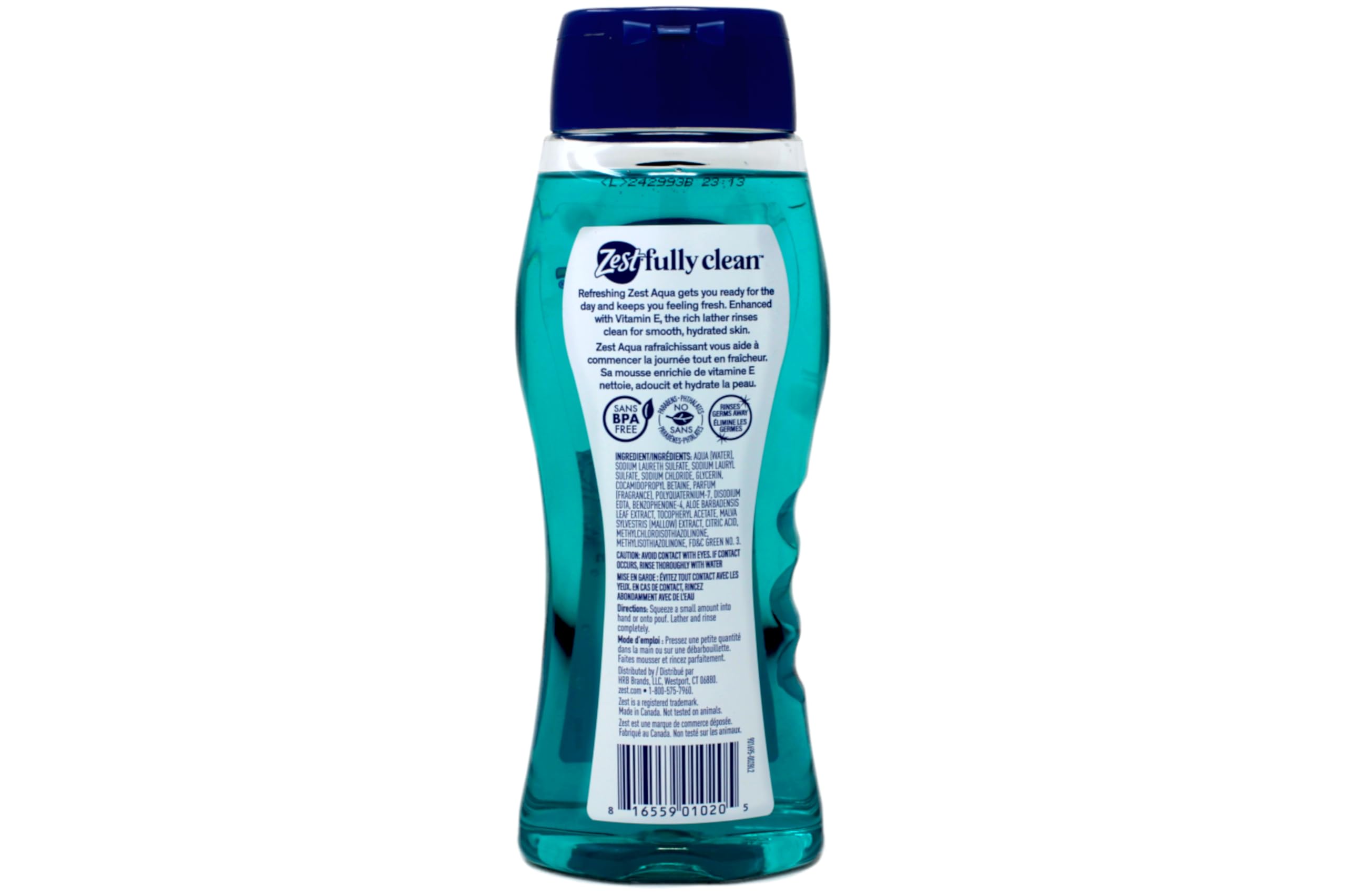 Zest Aqua lather foamy texture demonstrating rich cleansing foam
