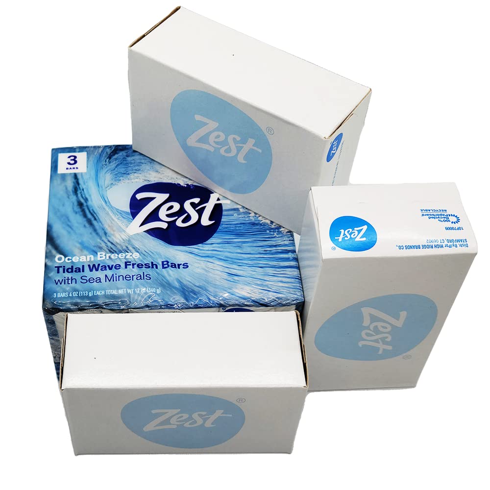 Zest Ocean Breeze label close-up highlights United States origin.