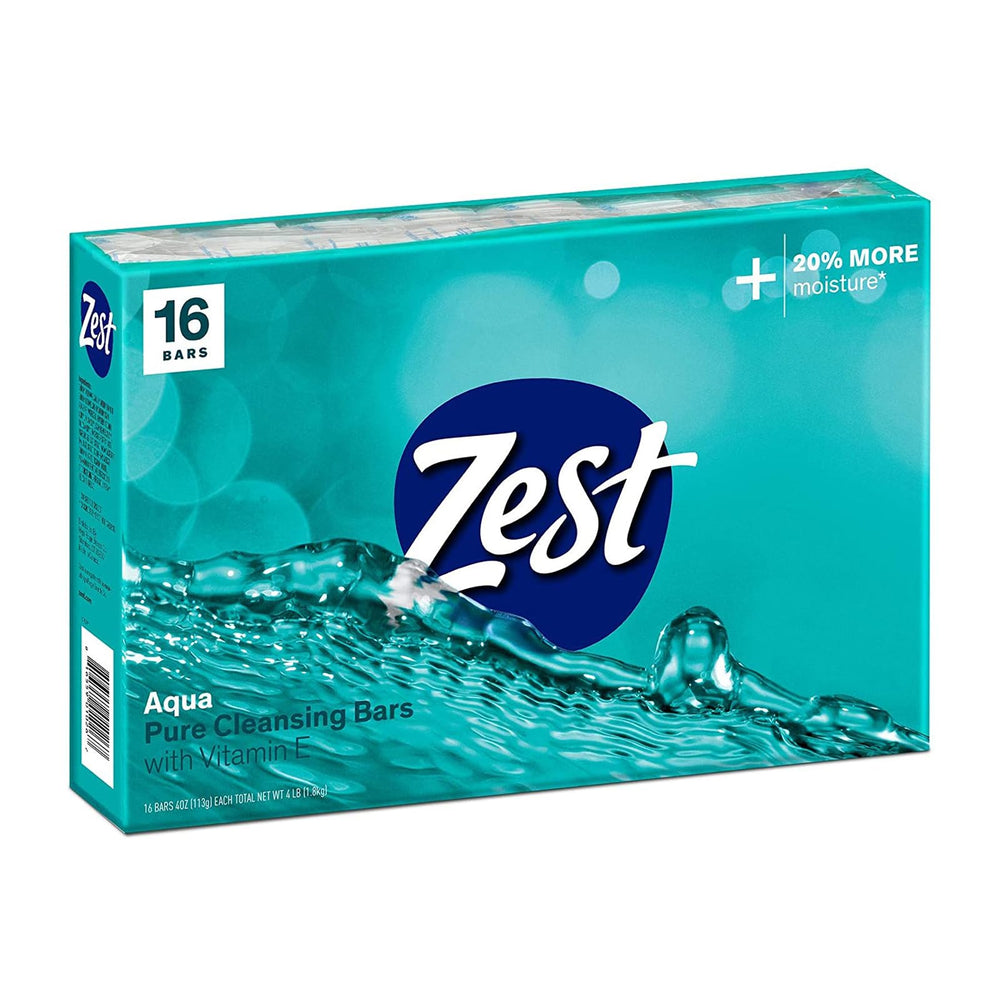 Zest Vitamin E-infused bar soap with nourishing lather for soft skin.