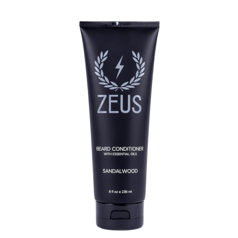 ZEUS Beard Conditioner Wash bottle with green tea for beard hydration and skin relief