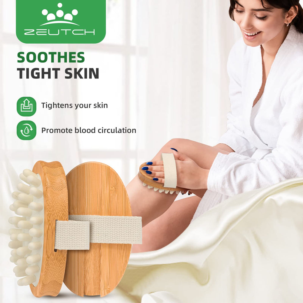 Zeutch boar bristles deliver durable exfoliation without shedding or irritation.