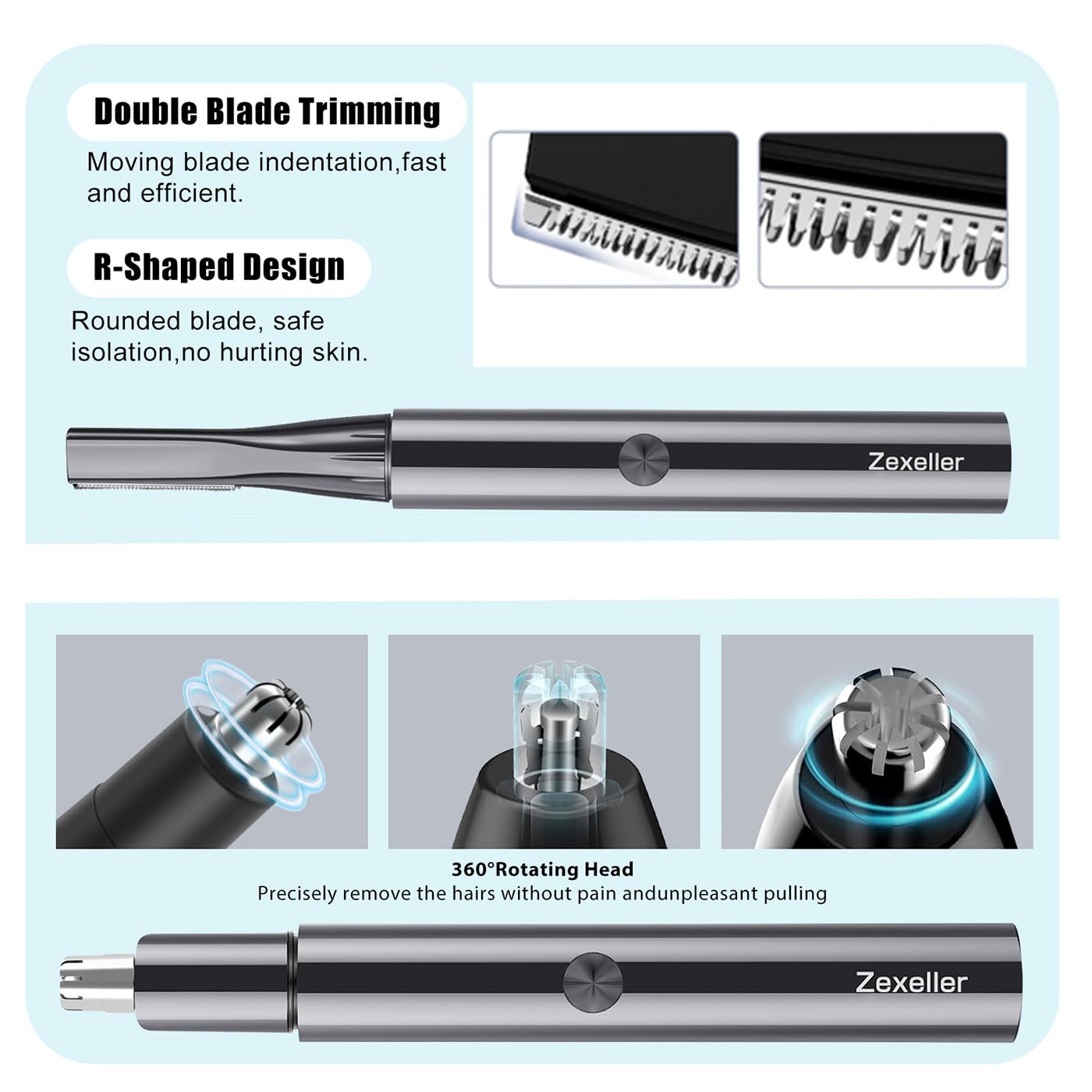 ZEXELLER USB charging setup demonstrates convenient, efficient charging.