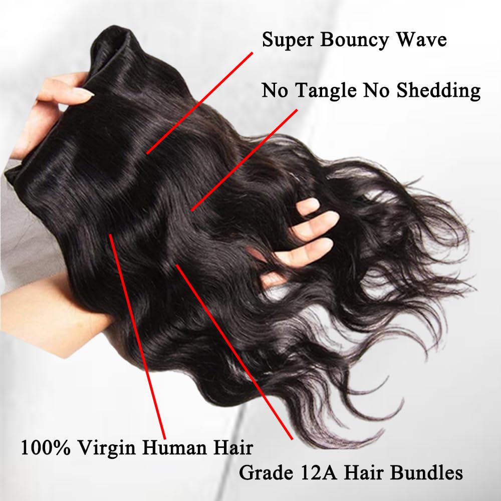 ZGGTL Body Wave Bundles on mannequin head for realistic fit