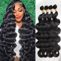 ZGGTL Body Wave Bundles close-up showing soft texture for natural movement