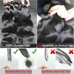 ZGWG 12A body wave bundles 20 natural black straightened for versatile styling.