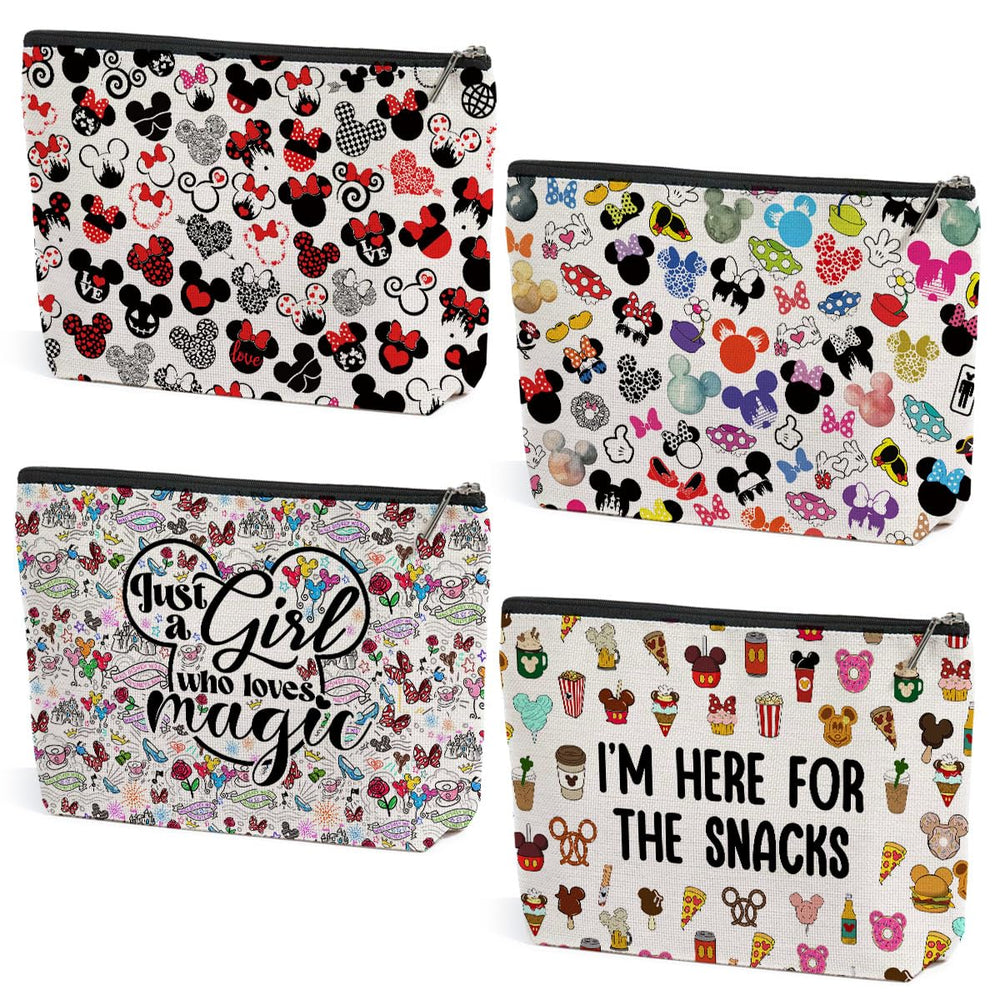 ZHAMEN makeup bag linen texture close-up highlights durable travel storage.