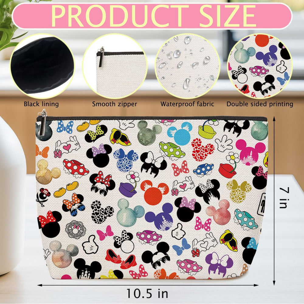 ZHAMEN mouse-pattern bag side view ideal for travel organization.