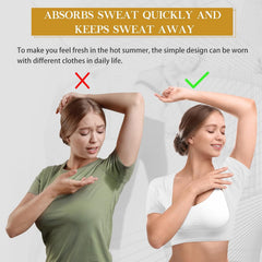 Zhanmai sweat absorbing pads white close-up shows reusable design
