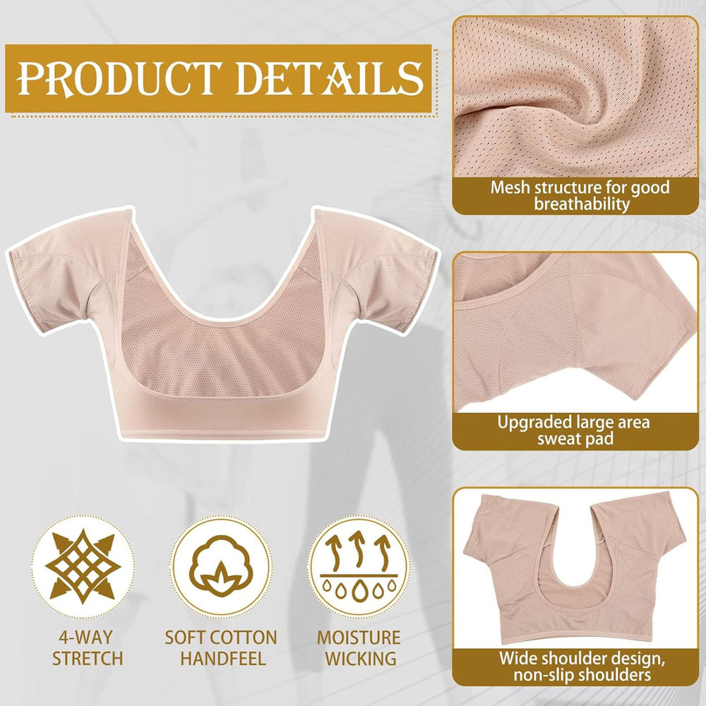 Zhanmai underarm sweat vest black offers versatile protection under tops