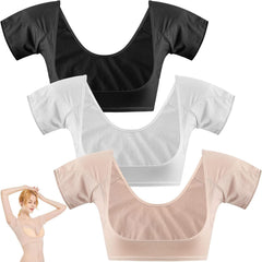 Zhanmai underarm sweat vest white demonstrates discreet daily protection for outfits