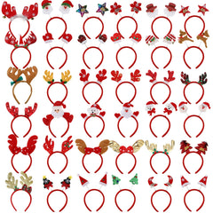 Zhehao Christmas headbands Santa style for festive photo prop and party fun.