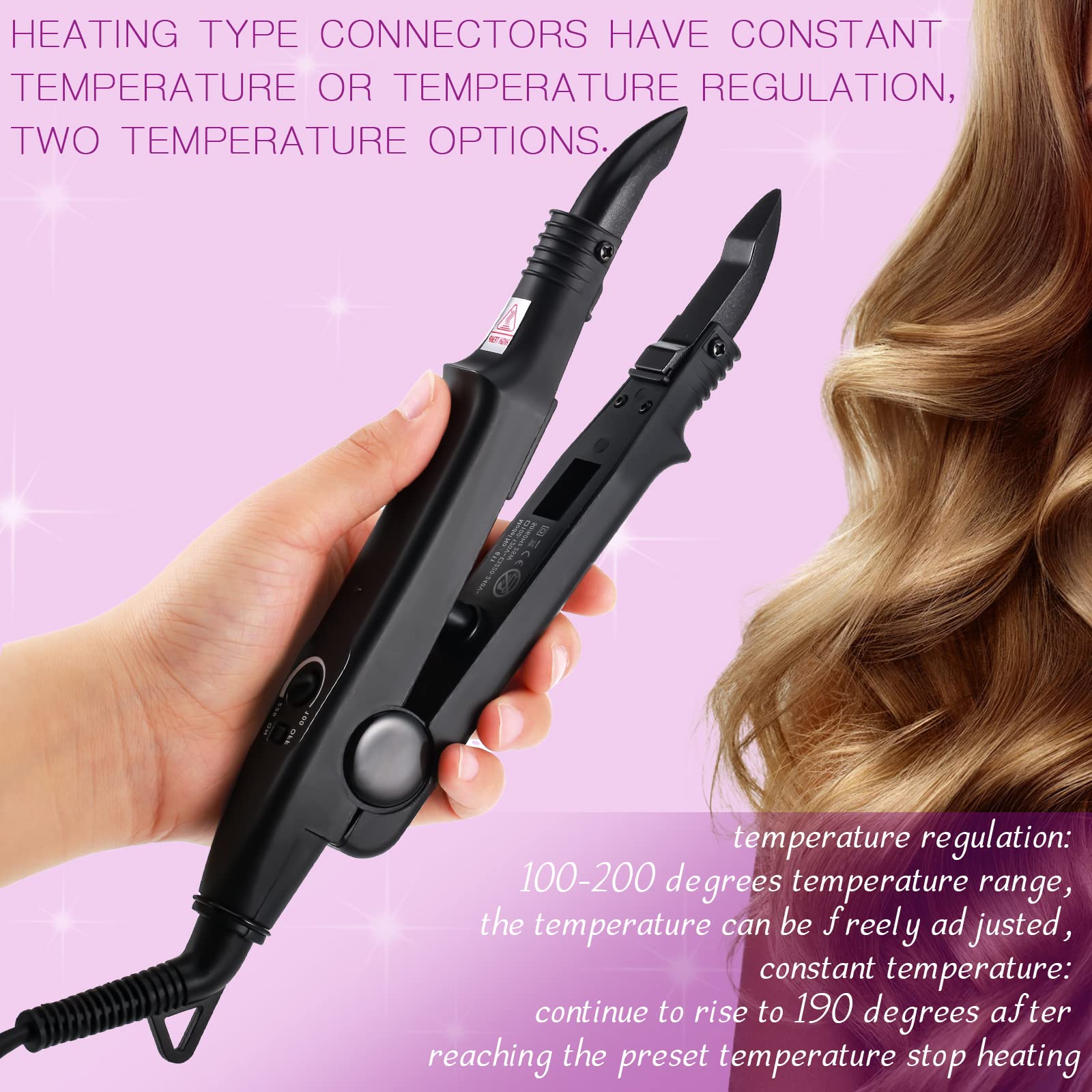 Zhehao heat plate tool showing quick heat up for even bonding during styling