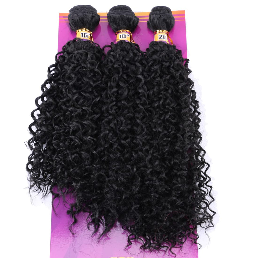 ZHENLISI Afro kinky curly quick weave 16-inch bundle close-up shows natural texture and full volume.