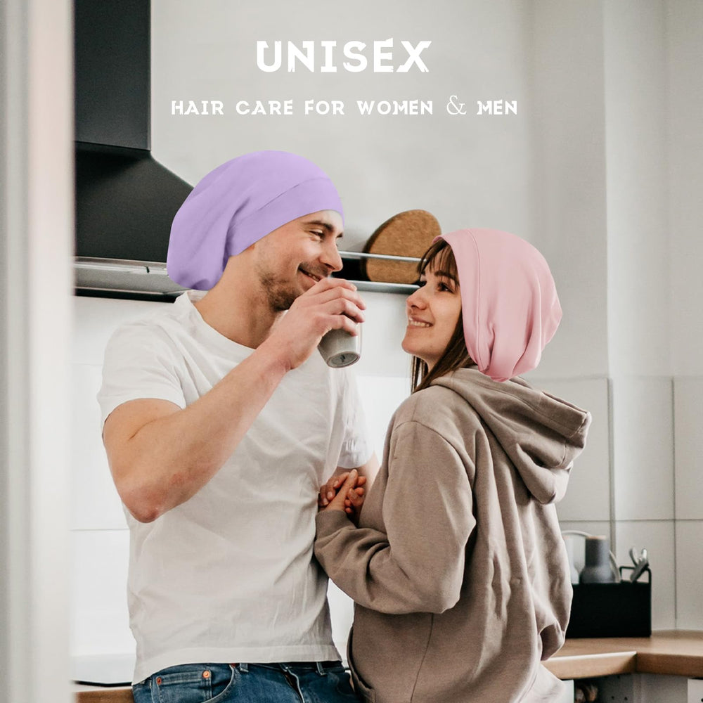ZHENSILK sleep cap ready for bedtime routine
