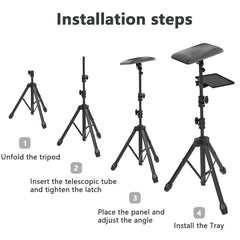 ZHOOGE tattoo armrest stand angle adjuster enables precise tilt and rotation