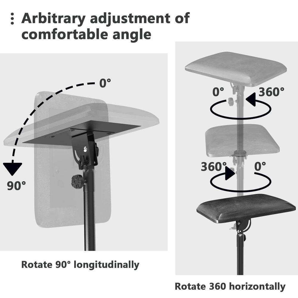 ZHOOGE tattoo armrest stand height and tilt accommodate different positions