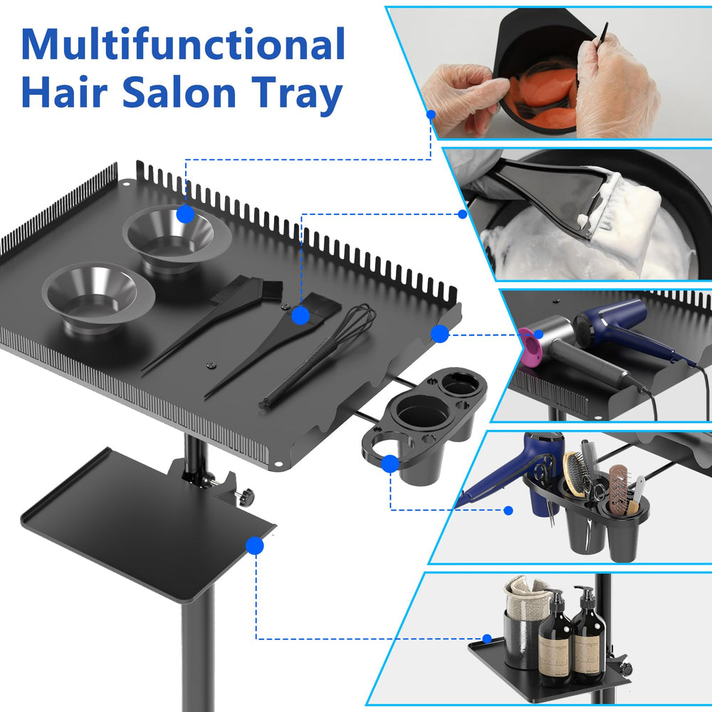 ZHOOGE hair extension stand with braiding rack for organized extensions