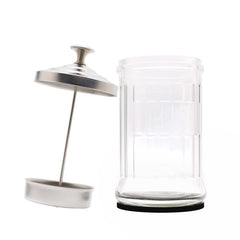 ZIBARBER disinfectant jar irregular anti-slip outer surface enhances grip on a busy table