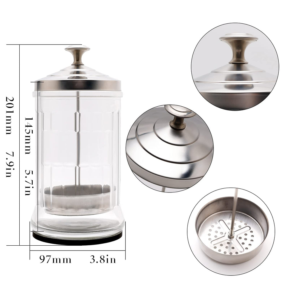 ZIBARBER disinfectant jar basket with drain holes keeps liquids drained for cleaner workflows