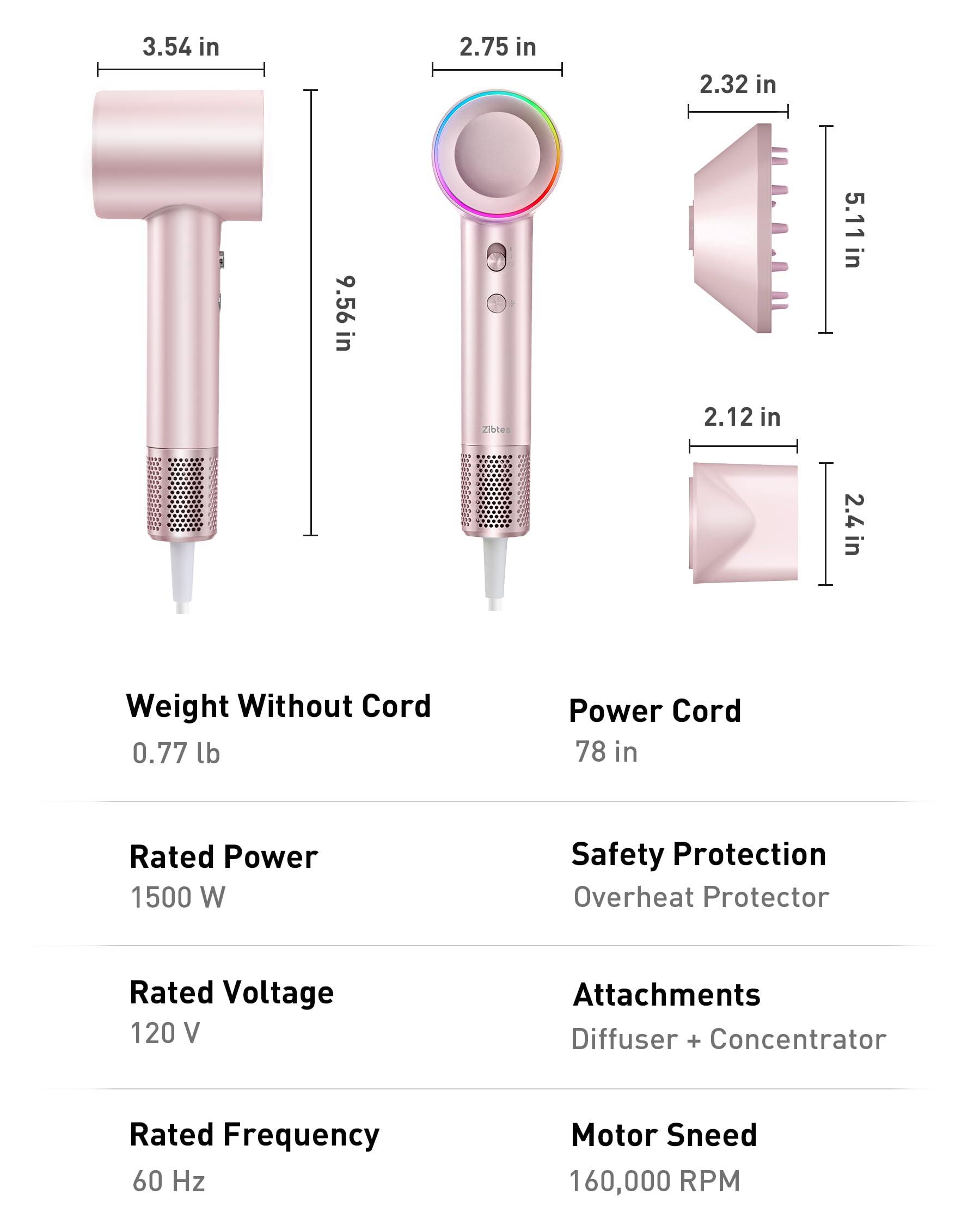 Zibtes rose-gold finish adds stylish aesthetic to vanity