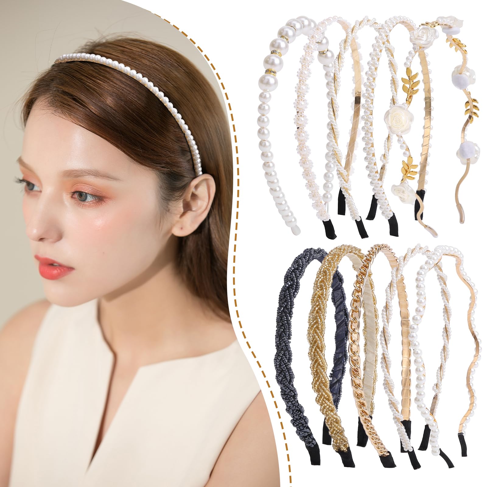 Zifengcer headbands for everyday wear comfortable stretch inner band