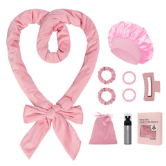 ZILAMPU no heat overnight curl headband close-up showing heat-free waves