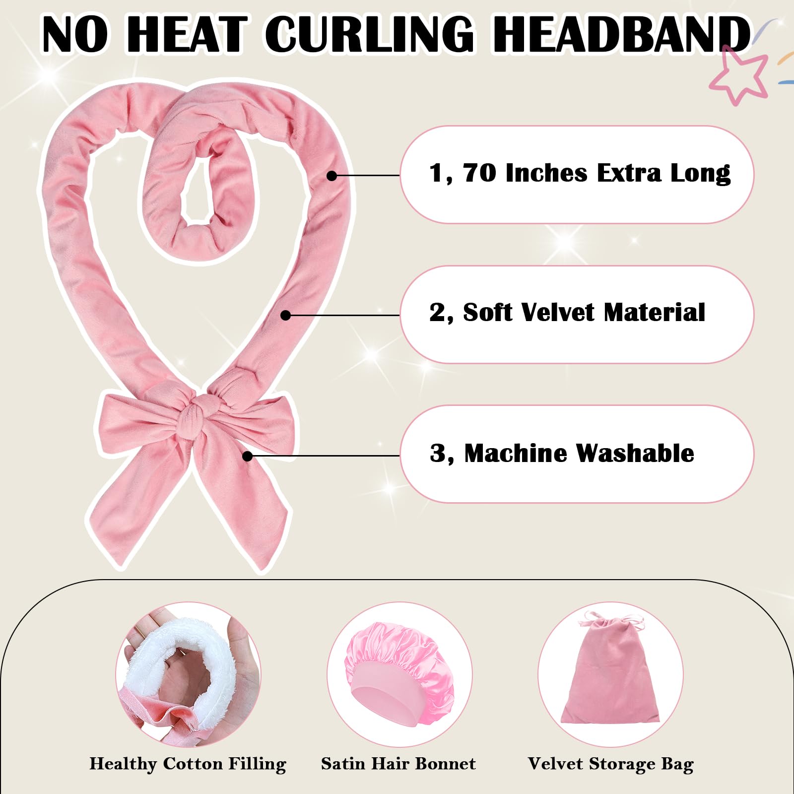 ZILAMPU satin hair bonnet protecting curls overnight