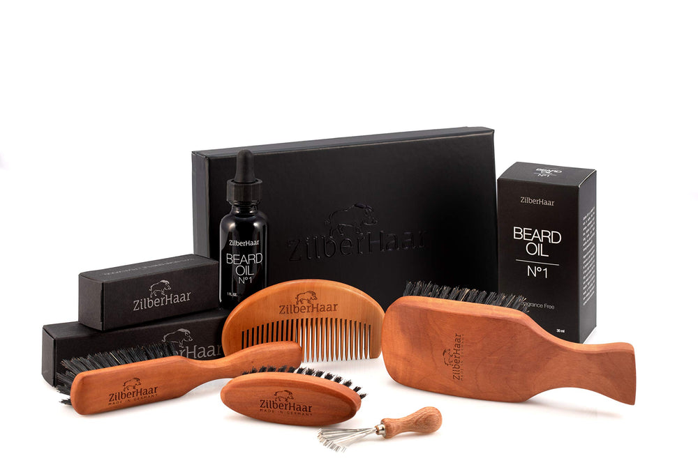 ZilberHaar Major shaping beards and hair—classic design meets modern grooming needs.
