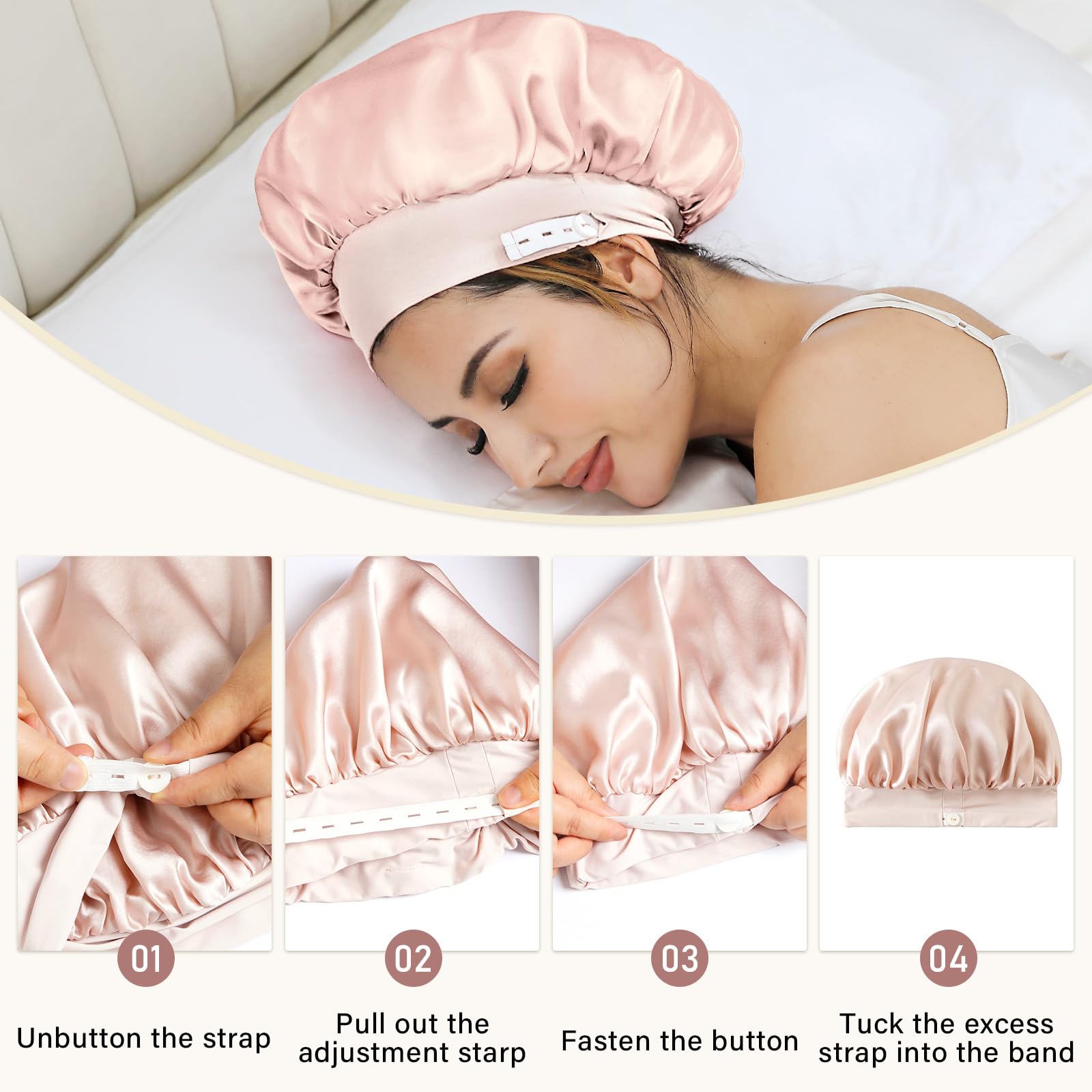 ZIMASILK gift-ready silk bonnet pink packaging ideal as a thoughtful gift.