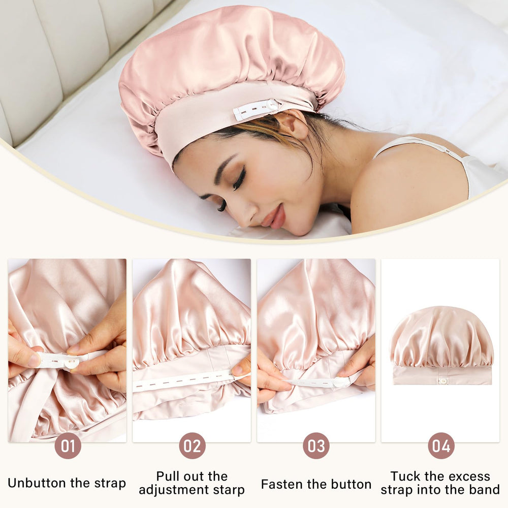 ZIMASILK gift-ready silk bonnet pink packaging ideal as a thoughtful gift.