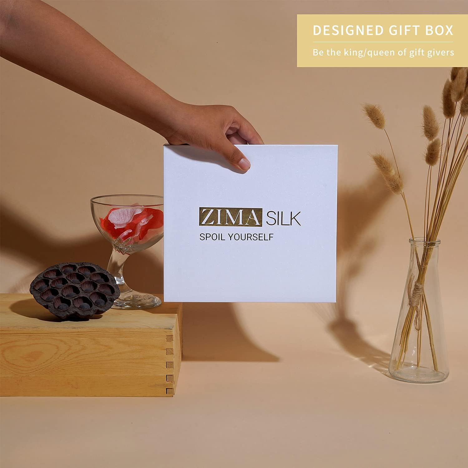 ZIMASILK silk bonnet morning-hair smoothing for tidy, frizz-free wakeups