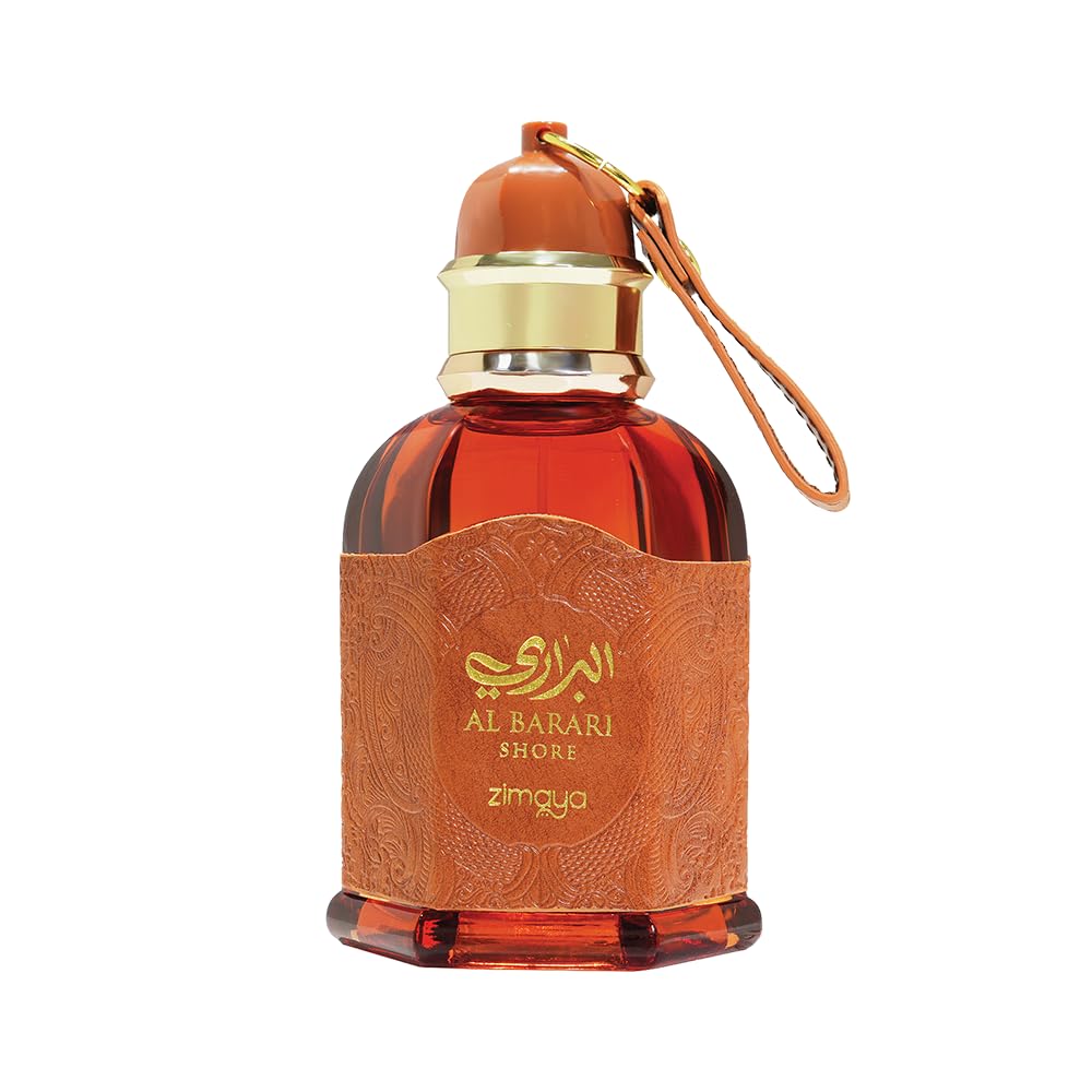 Zimaya Al Barari Shore Pour Homme bottle closeup for a premium daily scent.