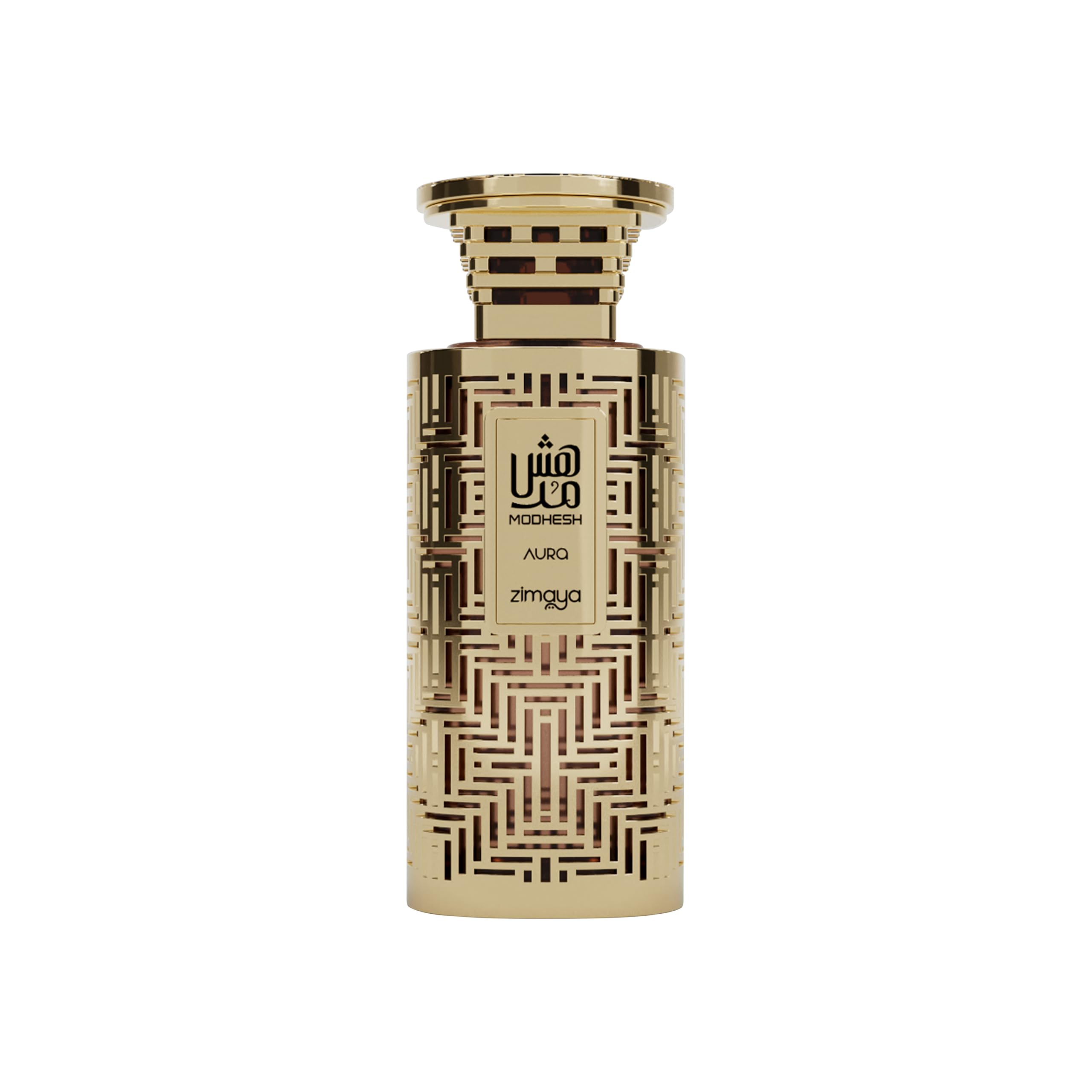 zimaya Modhesh Aura bottle front shows confident daily wear