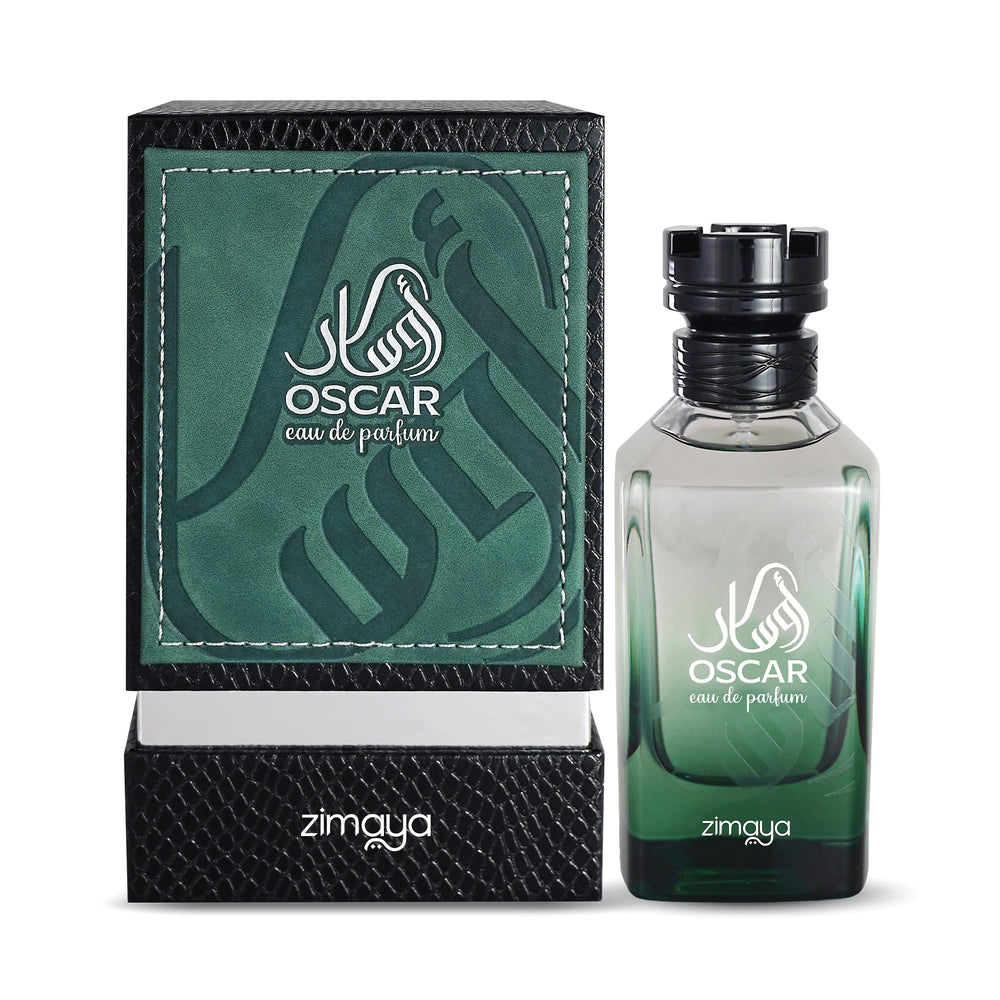 Zimaya Oscar for Men packaging box presents premium gifting and masculine presentation.