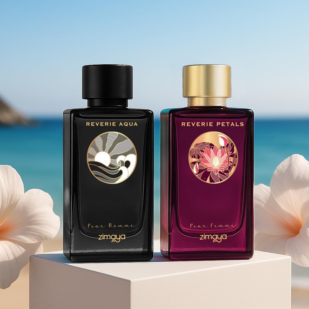 Zimaya Reverie Petals Pour Femme dry-down image suggests warmth from musk and amber.