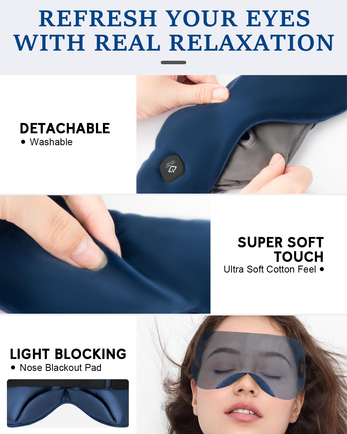 Zinpaza eye mask helps ease eye fatigue and supports calm evenings.
