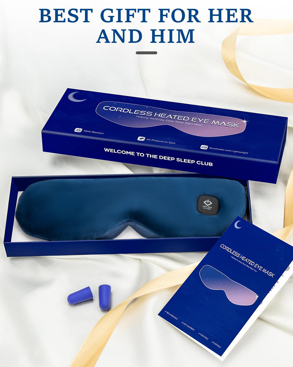 Zinpaza eye mask presented as a thoughtful gift for both women and men.