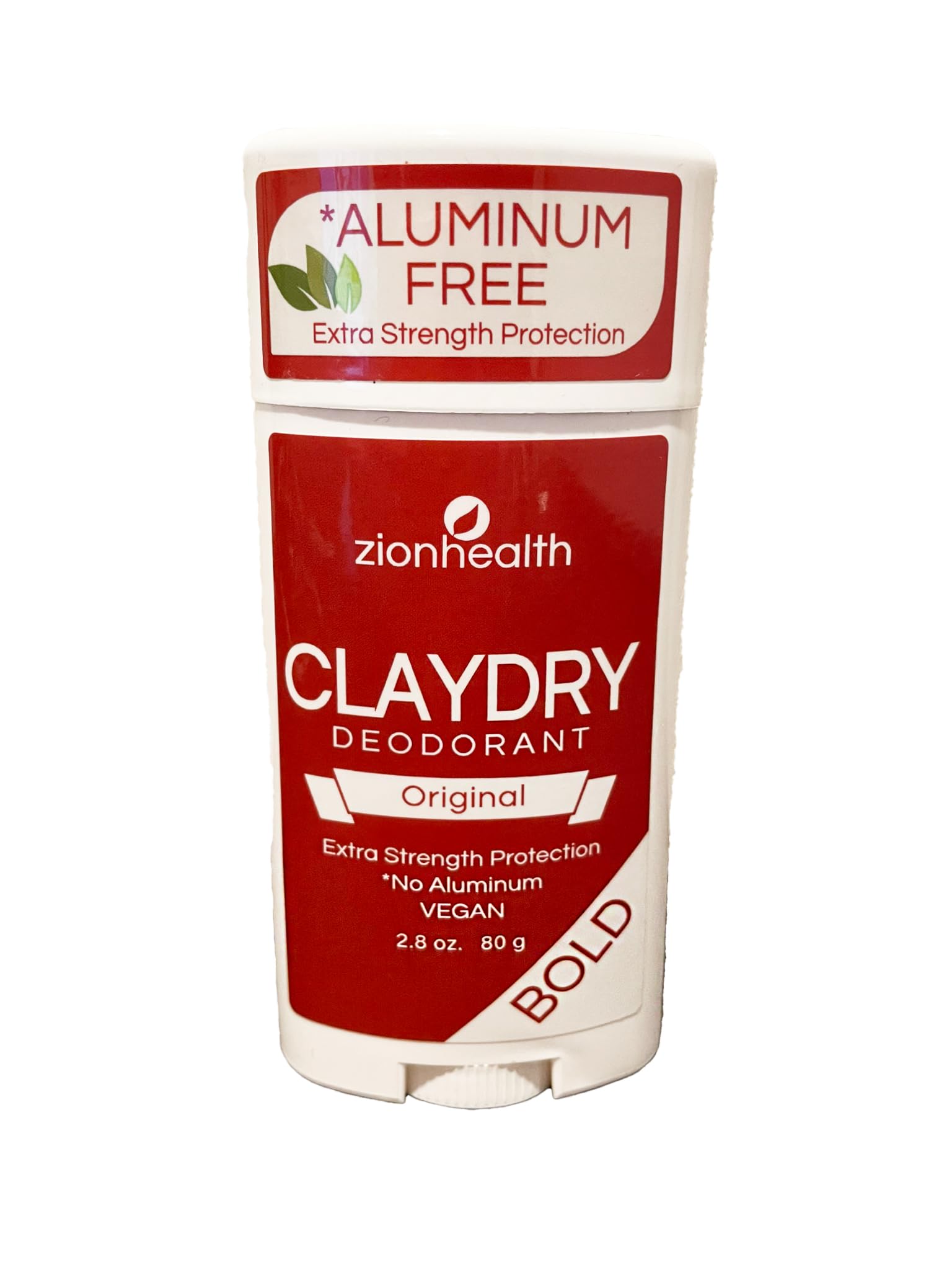 Zion Health Zionhealth Clay Deodorant Original Extra Strength bottle offers long lasting odor control.
