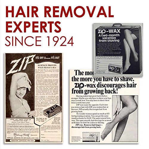 Zip Wax Hair Removal Kit applying wax image shows smooth application without strips